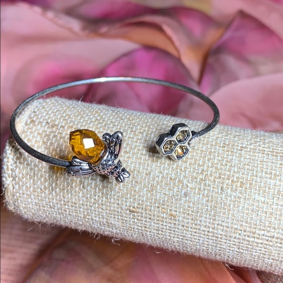 Jewelry - Honey Comb Bee Band Bracelet